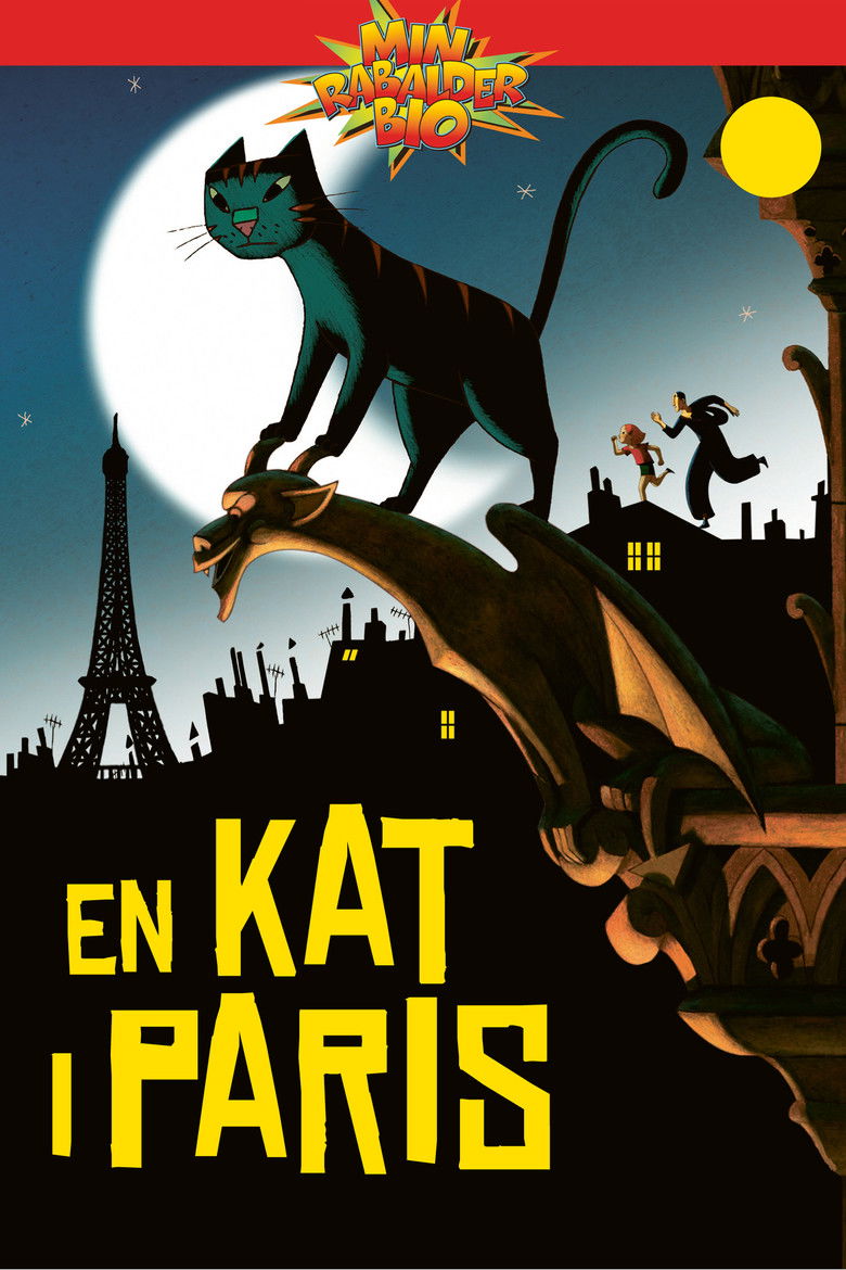 دانلود فیلم A Cat in Paris 2010 یک زندگی گربه‌ای