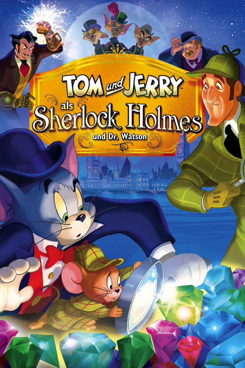 دانلود فیلم Tom and Jerry Meet Sherlock Holmes 2010 تام و جری با شرلوک هلمز ملاقات می‌کنند